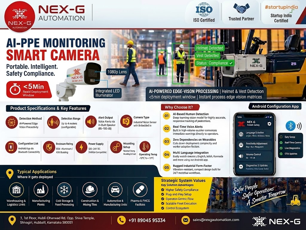 AI-PPE MONITORING SMART CAMERA technical layout