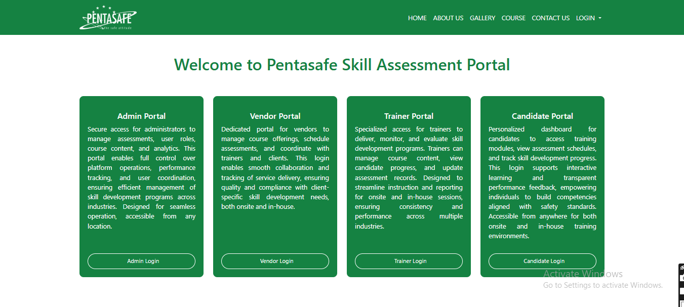 Skill Assessment Web Application
